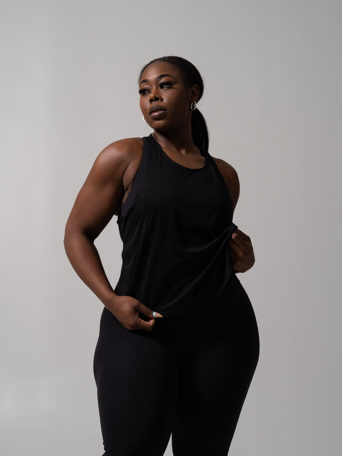 Go With The Flow Hip Tank - Onyx Black