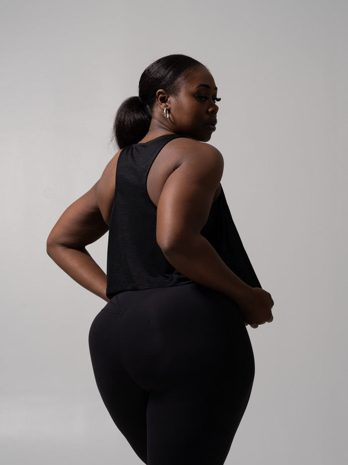 Go With The Flow Hip Tank - Onyx Black
