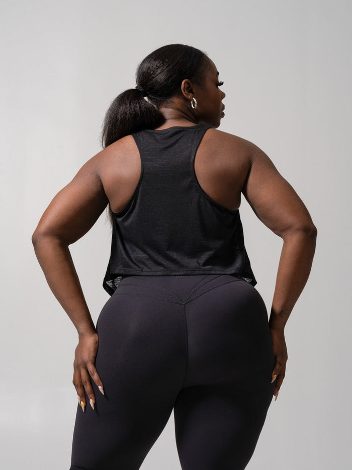 Go With The Flow Hip Tank - Onyx Black