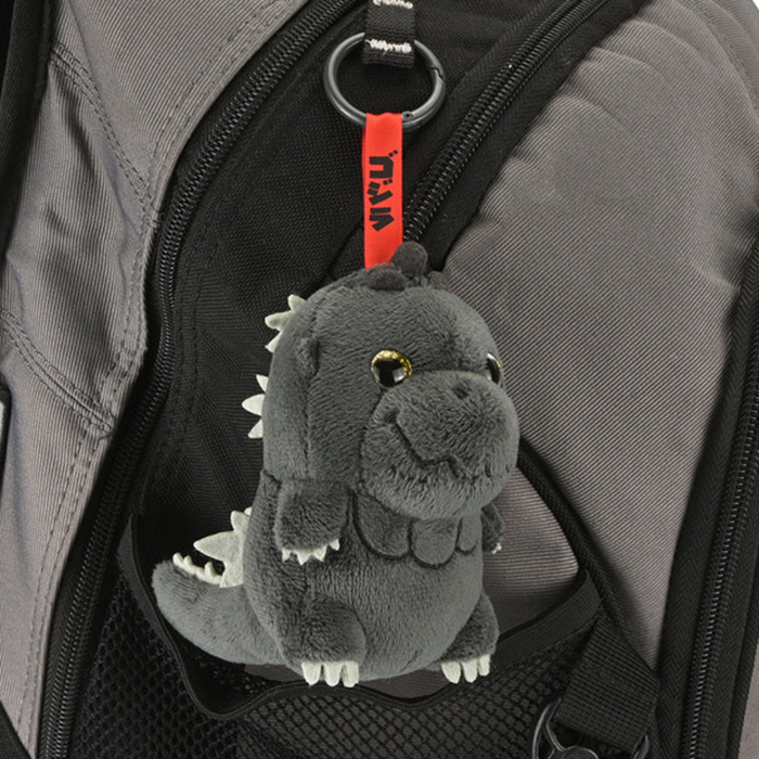 Godzilla plush charm, 4-inch soft collectible toy featuring the iconic monster from the Godzilla brand.