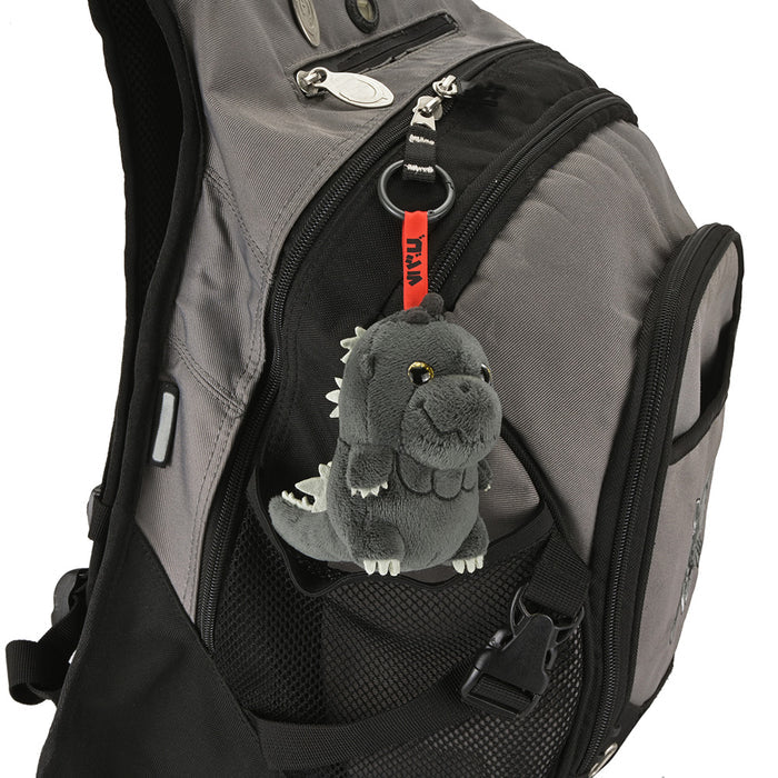 Godzilla plush charm, 4-inch soft toy featuring the iconic monster from the Godzilla brand, perfect for collectible accessories.