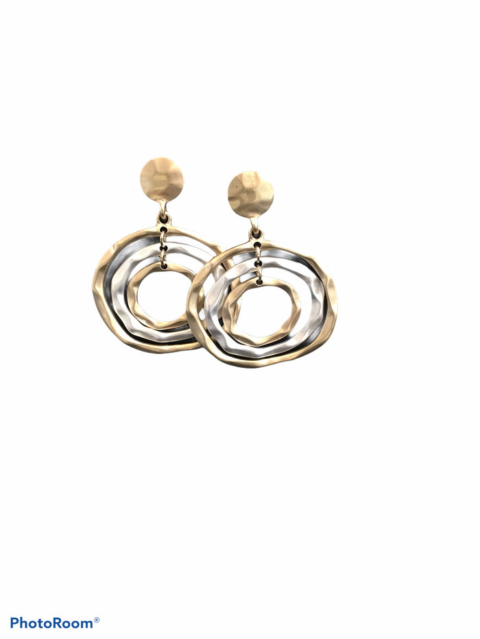 Gold and Silver Earrings