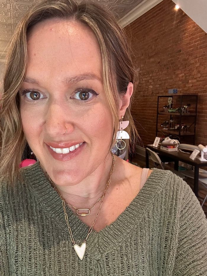 Gold dangle earrings