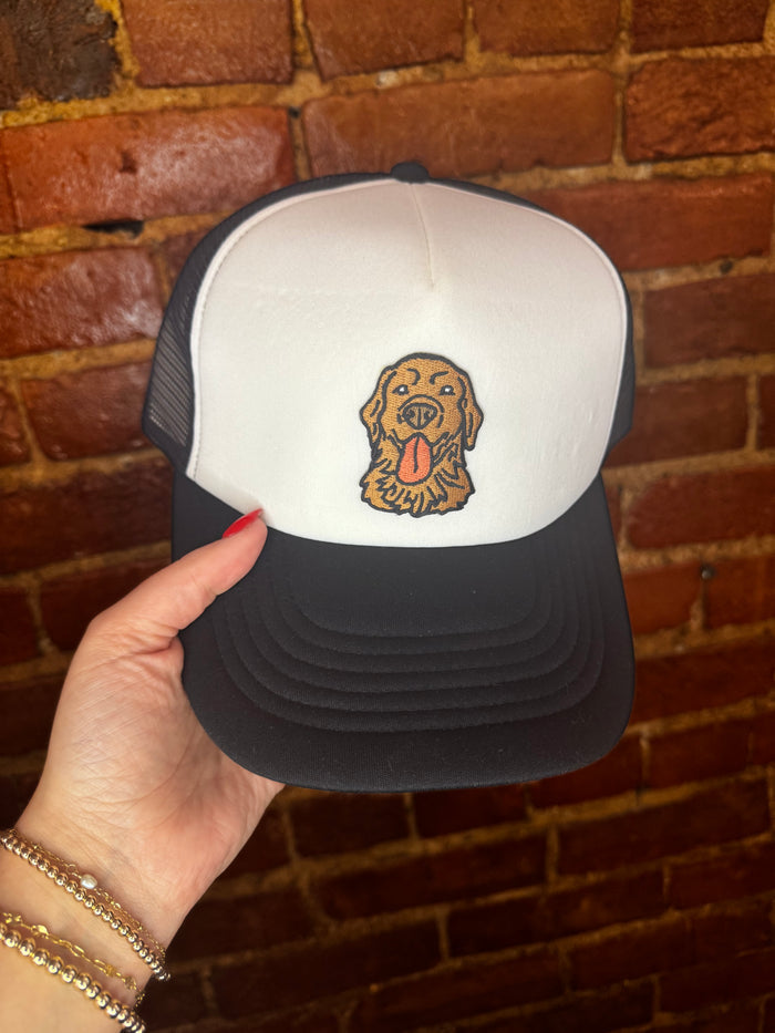 Golden trucker hat