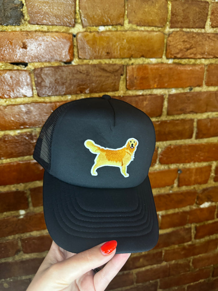 Golden trucker hat