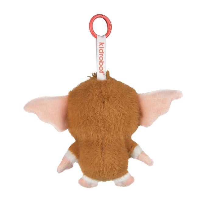 Gremlins Gizmo plush charm showing a small, soft plush toy of Gizmo from Gremlins with detailed features and a keychain attachment