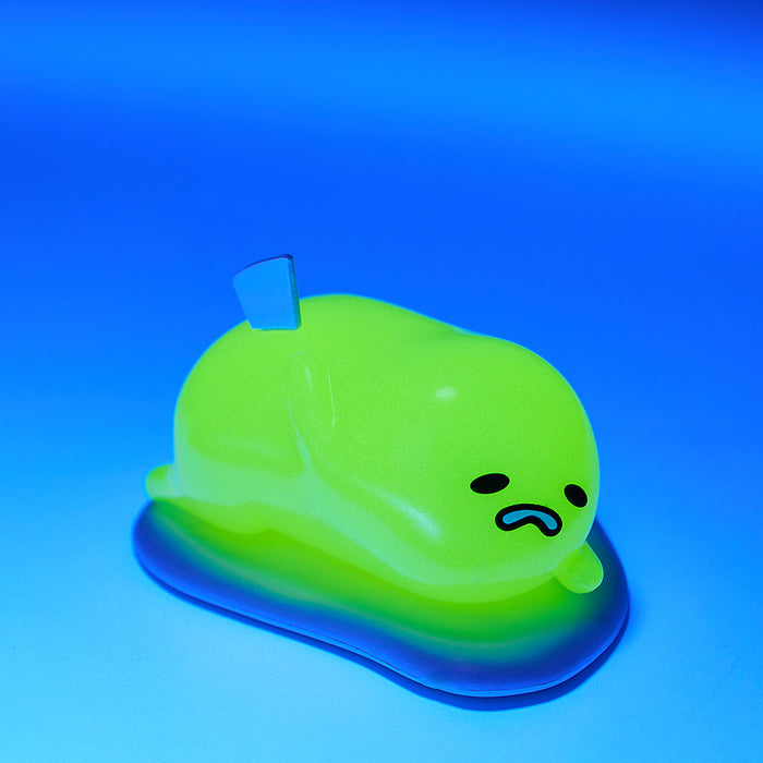 Sanrio Gudetama the Lazy Egg vinyl art figure 2-pack, showcasing the iconic sad egg character in playful poses.
