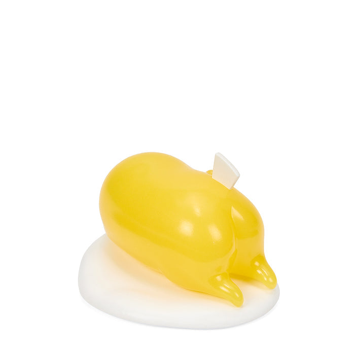 Sanrio Gudetama the Lazy Egg vinyl art figure 2-pack featuring humorous, relaxed egg characters on a white background.