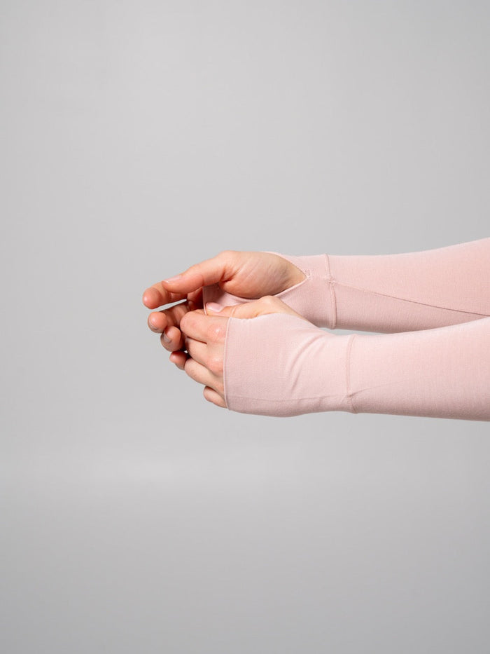 Halo Long Sleeve Hip Tee - Strawberry Milk