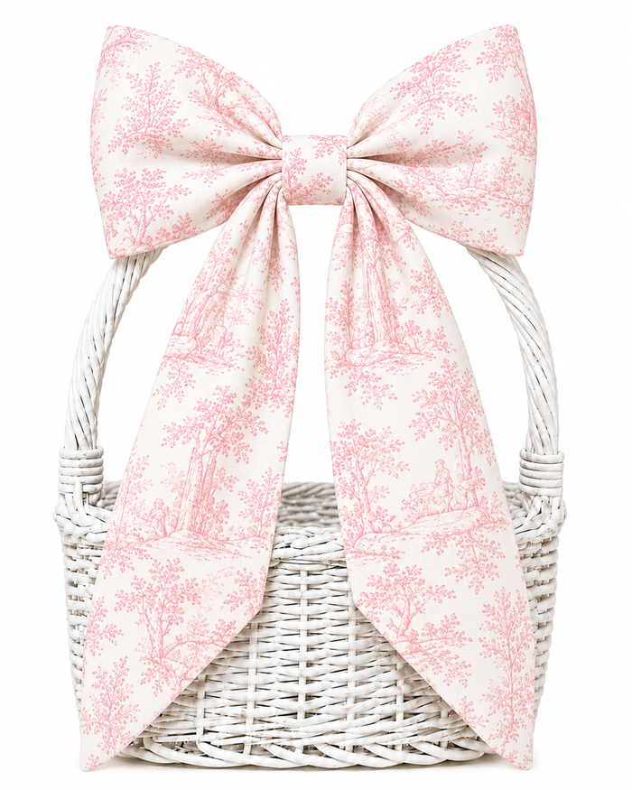 Hand Stitched Bows - Toile