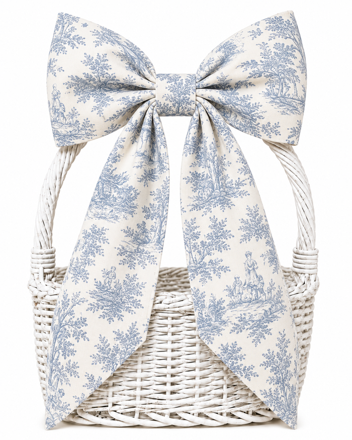 Hand Stitched Bows - Toile