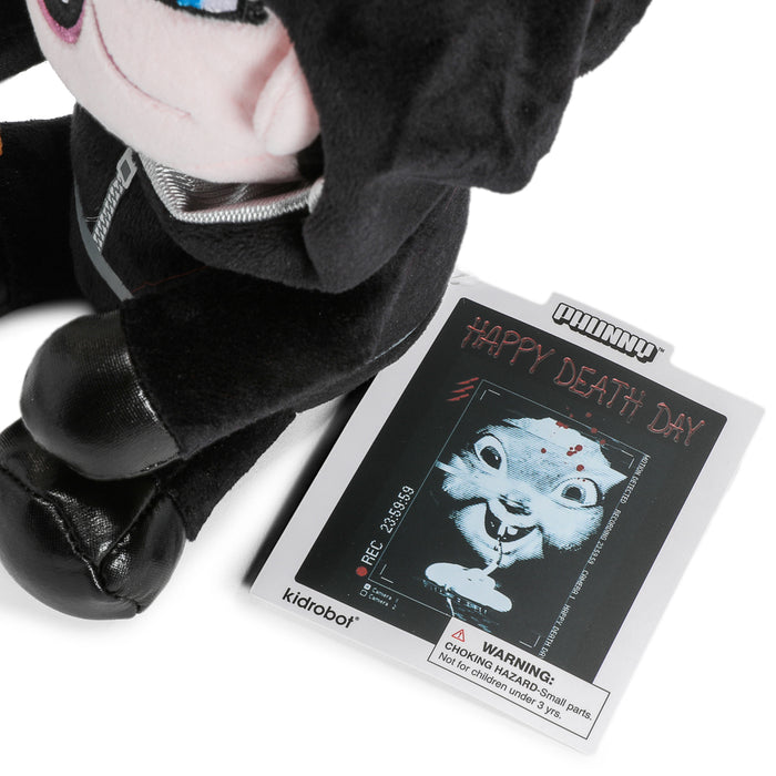 Happy Death Day Babyface Phunny Plush, 7.5-inch soft plush toy with a cute babyface design, from the Happy Death Day brand.