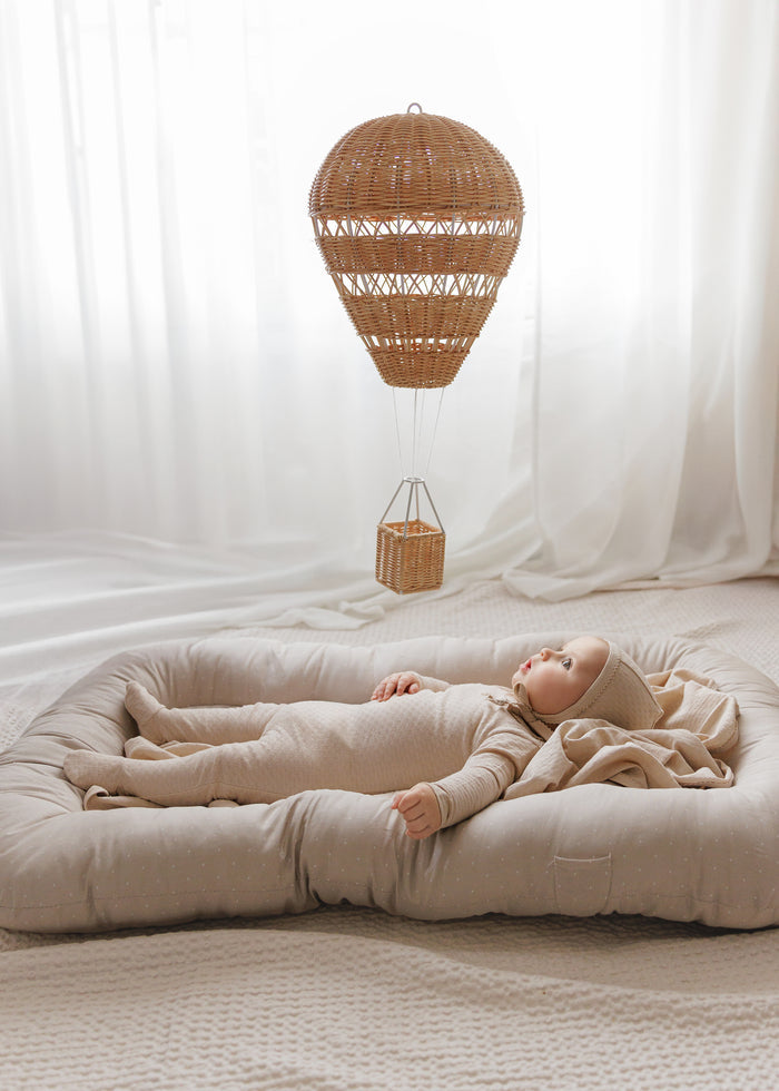Heart and Star Button Pointelle Collection - Blanket