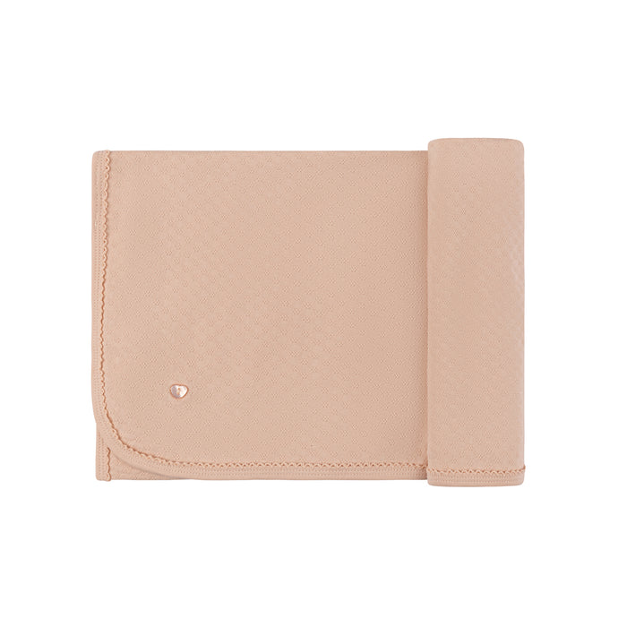 Heart and Star Button Pointelle Collection - Blanket