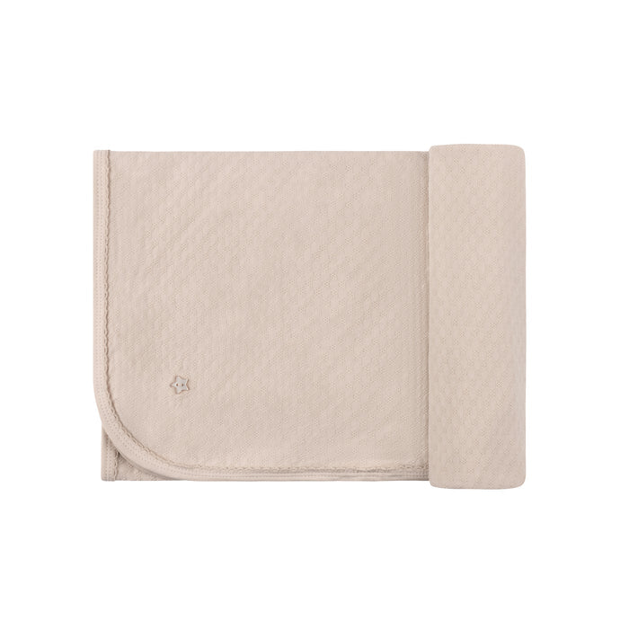 Heart and Star Button Pointelle Collection - Blanket