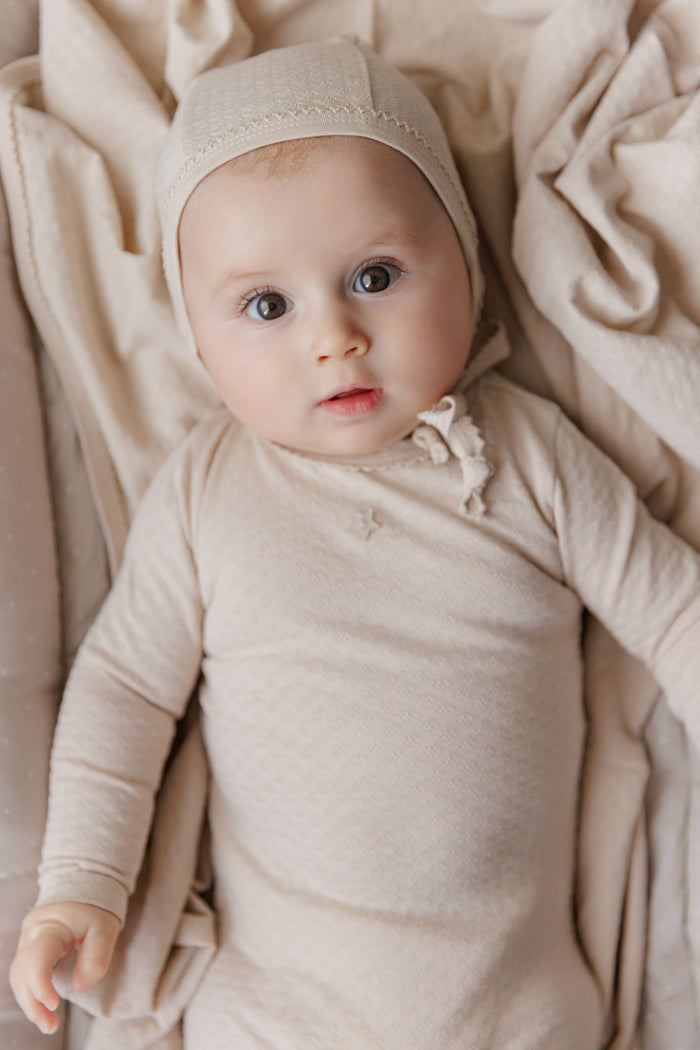 Heart and Star Button Pointelle Collection - Paci Lovey