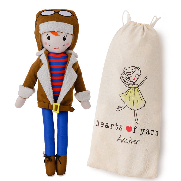 Hearts of Yarn Archer Doll