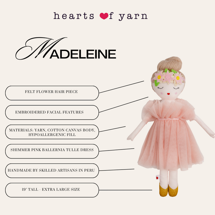 Hearts of Yarn Madeleine Ballerina Doll