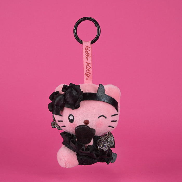 Sanrio Hello Kitty Mimmy plush charm featuring devilish cute design, debut at SDCC, soft plush material, pre-order available.