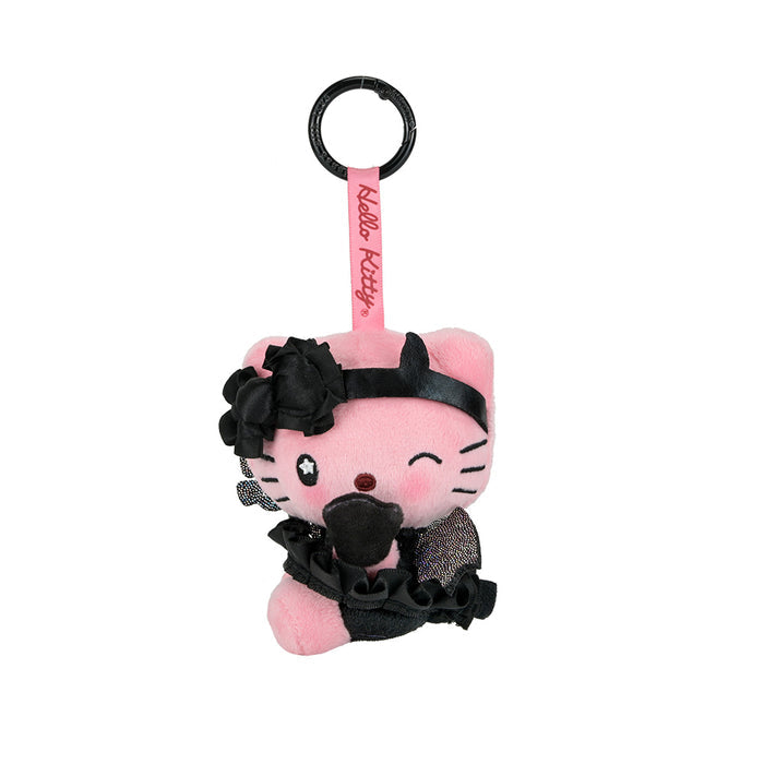 Sanrio Hello Kitty Mimmy plush charm featuring a devilish cute design, shown as a soft, detailed plush accessory.
