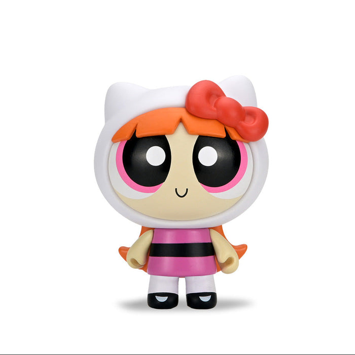 Hello Kitty® and Friends x The Powerpuff Girls - Blind Box Vinyl Mini Figure Series on Kidrobot.com - Featuring Blossom as Hello Kitty