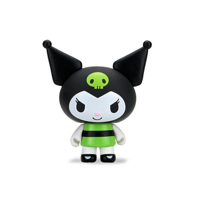 Hello Kitty® and Friends x The Powerpuff Girls - Blind Box Vinyl Mini Figure Series on Kidrobot.com - Featuring Kuromi as Buttercup