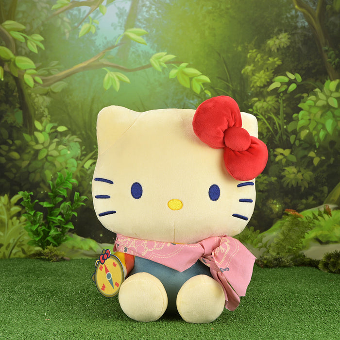 Sanrio Hello Kitty® large plush toy from the Camp Adventure collection, featuring a soft, cuddly design and adorable cat face.