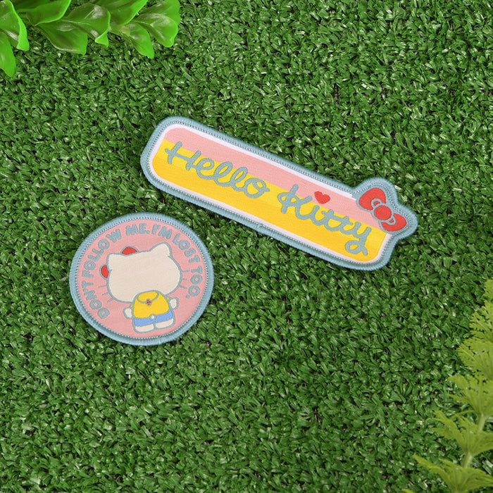 Hello Kitty® Camp Adventure large plush toy by Sanrio, featuring Hello Kitty in outdoor camping attire with pink accents.