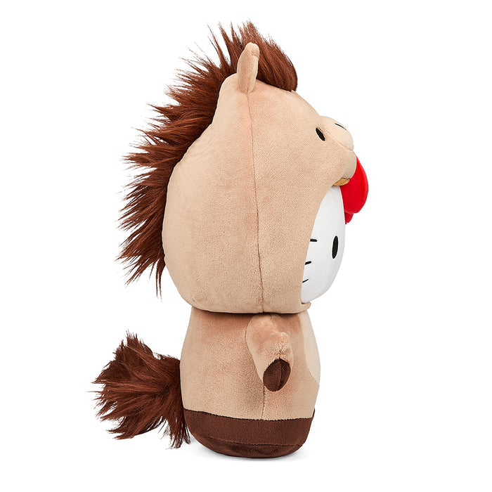 Sanrio Hello Kitty Chinese Zodiac Year of the Horse 13-inch plush toy, soft and cuddly with detailed horse features.