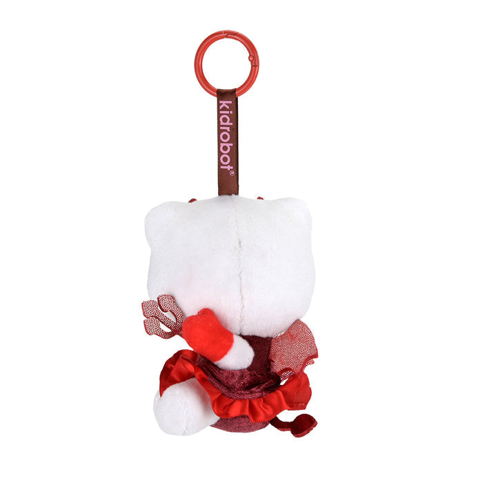 Sanrio Hello Kitty devilish plush charm, SDCC debut, adorable collectible plush accessory with cute devil features.