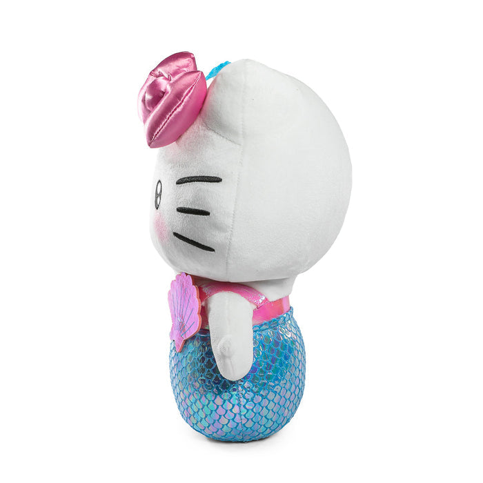 Hello Kitty® Mermaid plush by Kidrobot, soft Sanrio character with a colorful mermaid design, perfect for cuddling.