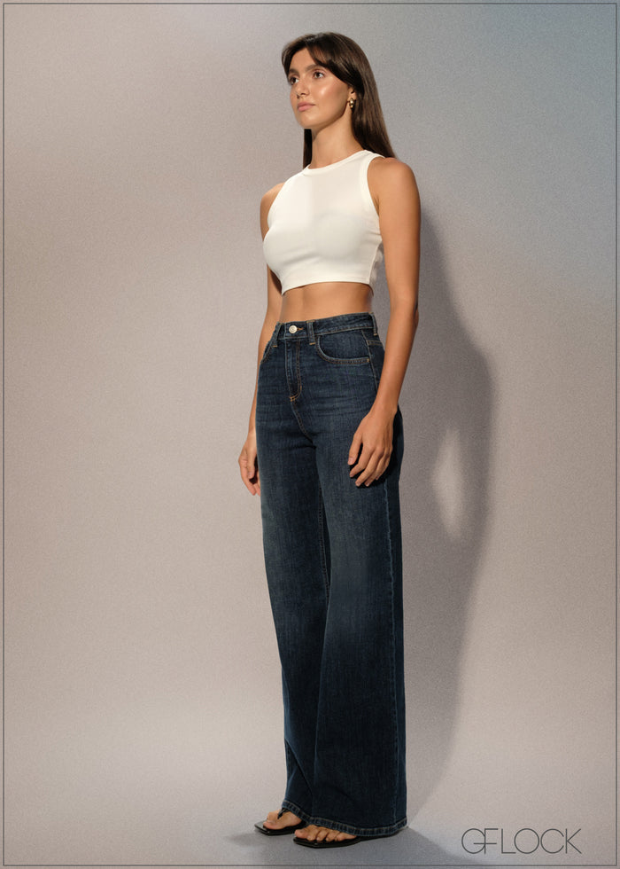 High Rise Bootcut Jean Short Length - women’s jeans alternate view - GFLOCK Sri Lanka