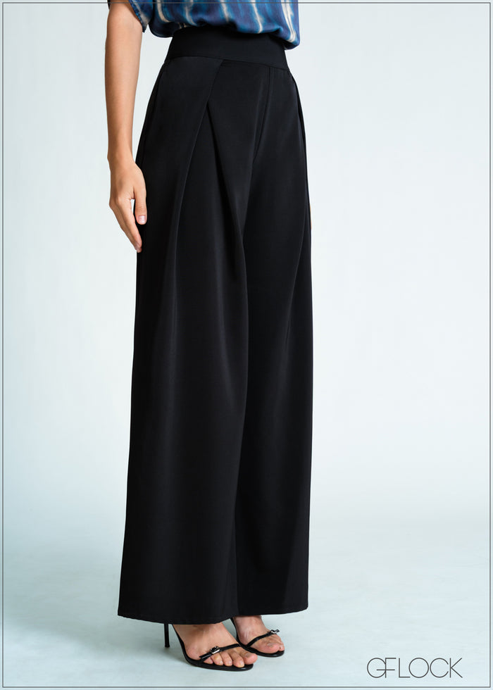 High Waist Overlap Detail Pant - 170726