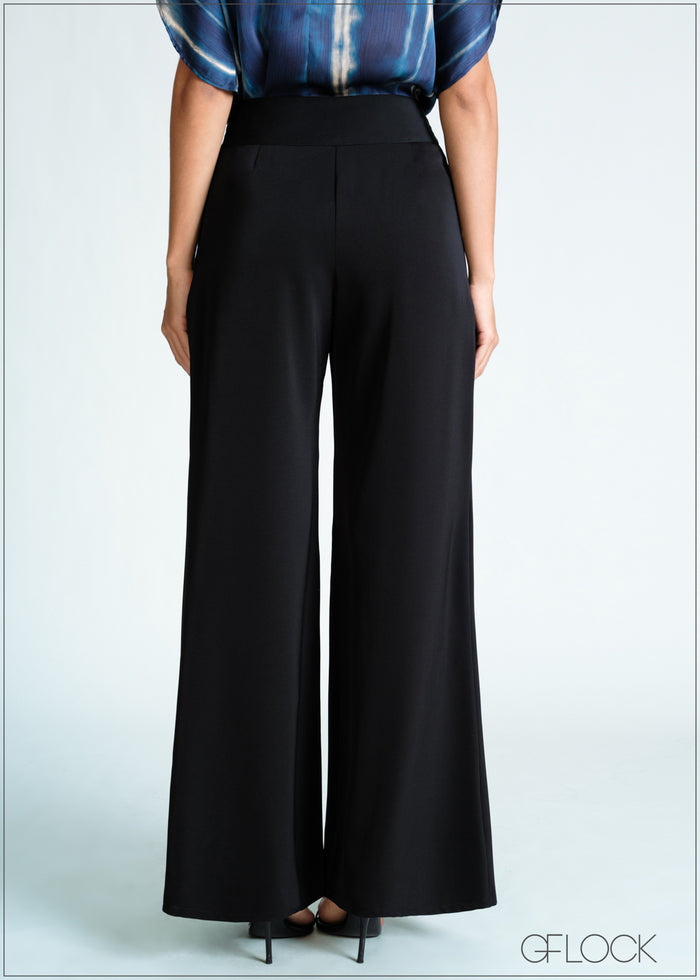 High Waist Overlap Detail Pant - 170726