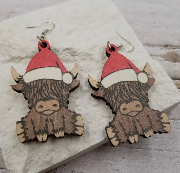 Highland cows earrings
