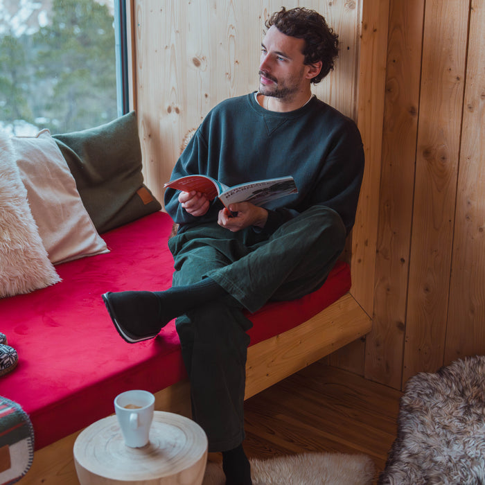 HOME MEN - Chaussons avec doublure fourrée pour Homme