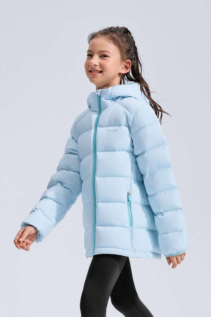 Hooded Down Jacket **Ice Water**