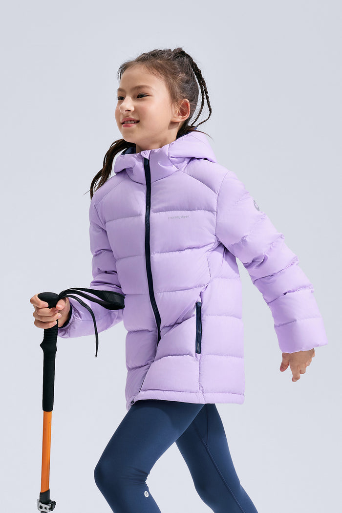 Hooded Down Jacket **Taro Purple**