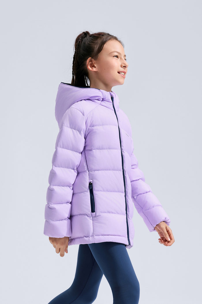 Hooded Down Jacket **Taro Purple**