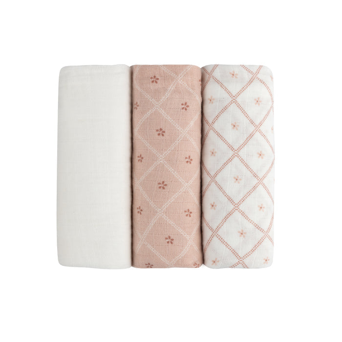 Hypoallergenic Pink Burp Cloth set