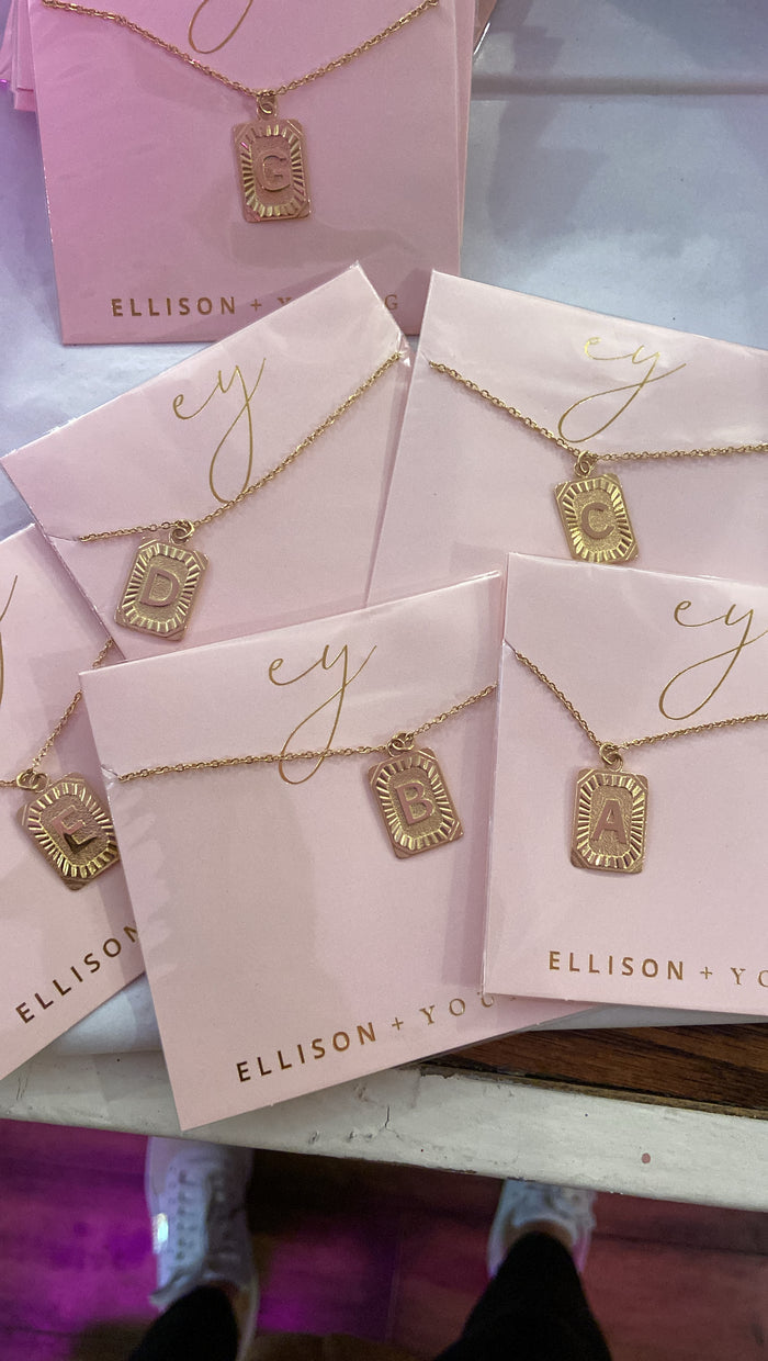 Initial necklaces