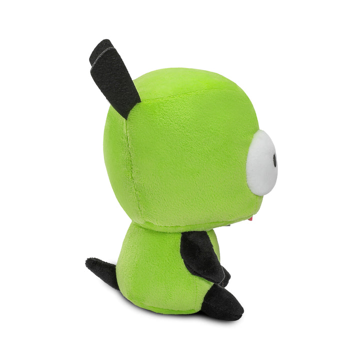 Invader Zim GIR plush dog suit toy, soft Phunny plush material, detailed character design from Invader Zim series.
