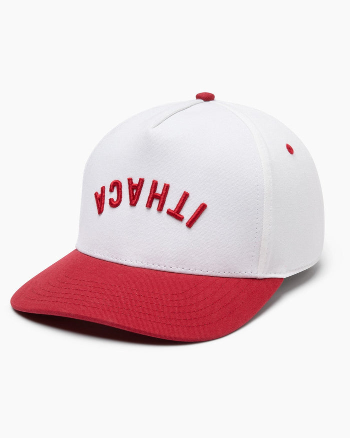 Ithaca Inverse Hat - Cream / Scarlet