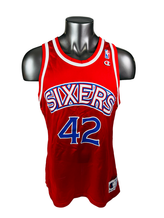 JERRY STACKHOUSE PHILADELPHIA SIXERS VINTAGE 1990'S CHAMPION JERSEY ADULT 44