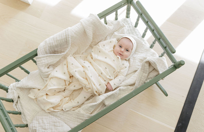 Jersey Cotton - Vintage Floral Collection- Muslin Swaddle