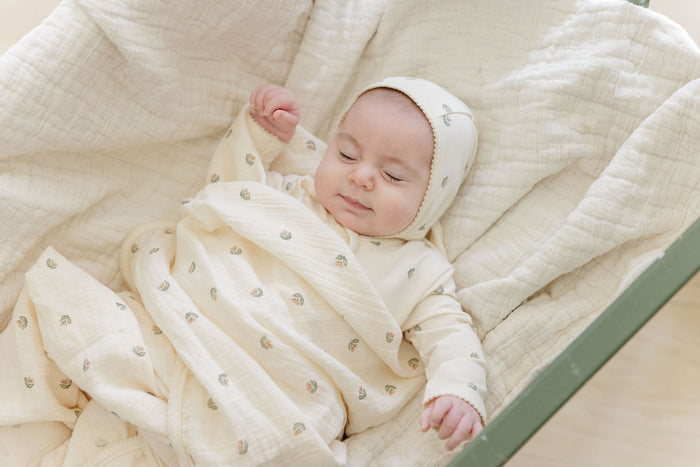 Jersey Cotton - Vintage Floral Collection- Muslin Swaddle