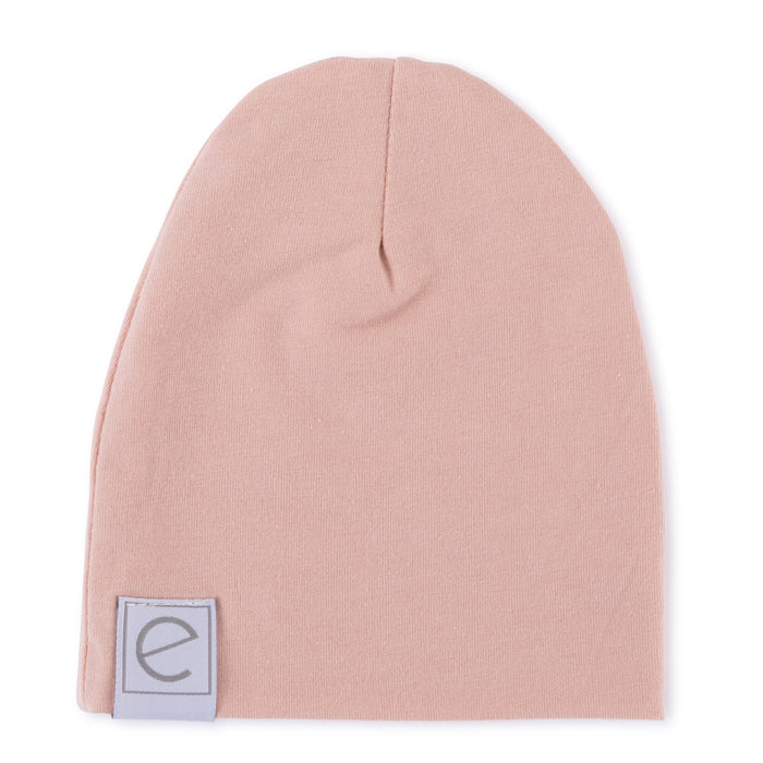 Jersey Cotton Beanie Hat - Blush Pink