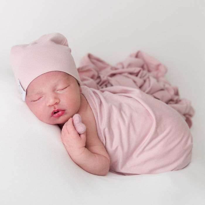 Jersey Cotton Beanie Hat - Mauve Lavender