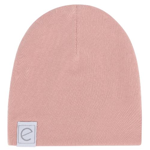 Jersey Cotton Beanie Hats - Dusty Rose
