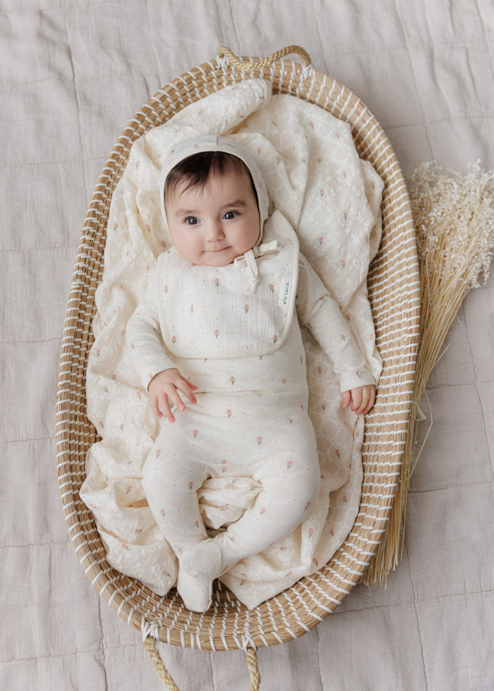 Jersey Cotton Floral Grid Collection - Paci Lovey
